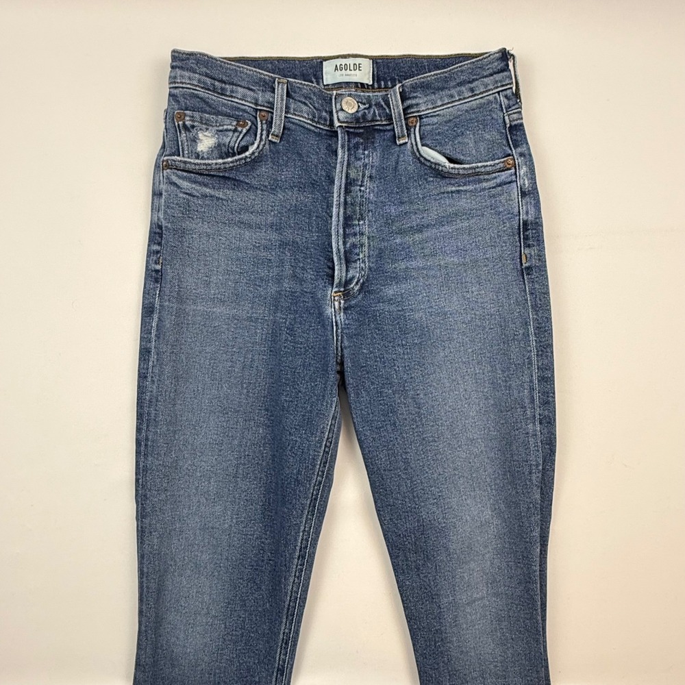 AGOLDE Nico High Rise Skinny Jeans Blue Denim A093E-1256 Size 26
